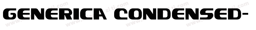 Generica Condensed字体转换